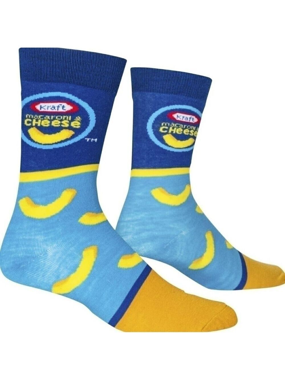 4/$25 Kraft Macaroni and Cheese Socks Novelty Crew Socks New